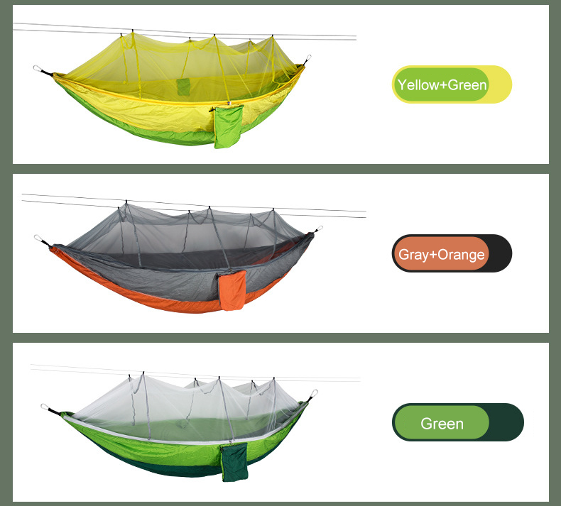 Cheap Goat Tents Outdoor Camping Hammock Portable Ultralight Tent 1 2 Person Hanging Bed with Mosquito Net Ultralight Tourist Sleeping Hammock   